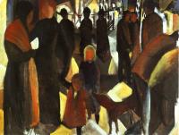 Macke, August - Oil Painting